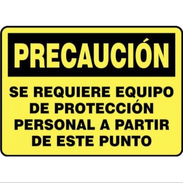 Accuform OSHA CAUTION Safety Sign PERSONAL SHMPPE796XP SHMPPE796XP - main